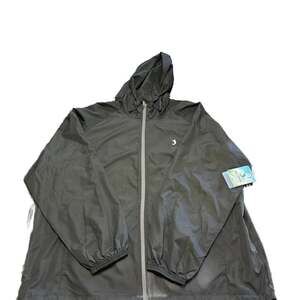 Reel Legends Packable  Full Zip Hoodie Windbreaker Black Xxl